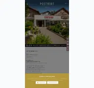 Kleine Seitenvorschau von hotel-postwirt.de