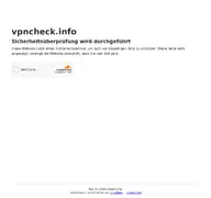 Kleine Seitenvorschau von vpncheck.info