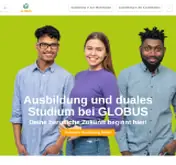 Kleine Seitenvorschau von ausbildungen.globus.de