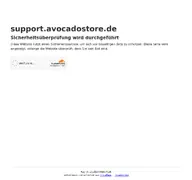 Kleine Seitenvorschau von support.avocadostore.de