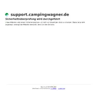 Kleine Seitenvorschau von support.campingwagner.de