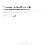 Kleine Seitenvorschau von support.csb-software.de