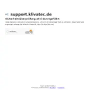 Kleine Seitenvorschau von support.klivatec.de