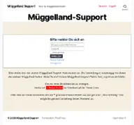 Kleine Seitenvorschau von support.mueggelland.de