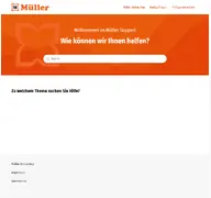 Kleine Seitenvorschau von support.mueller.de