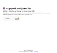 Kleine Seitenvorschau von support.vetguru.de