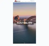 Kleine Seitenvorschau von australien.de