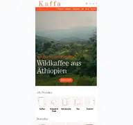 Kleine Seitenvorschau von kaffa.ch