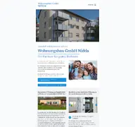 Kleine Seitenvorschau von wobau-nidda.de