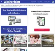 Kleine Seitenvorschau von wochenblatt-bb.de