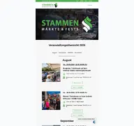 Kleine Seitenvorschau von maerkte-stammen.de