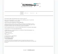 Kleine Seitenvorschau von klemanndesign.de