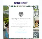 Kleine Seitenvorschau von auth.rz.uni-augsburg.de