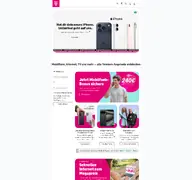 Kleine Seitenvorschau von magenta.de