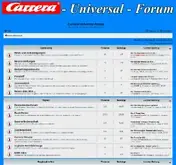 Kleine Seitenvorschau von carrera-universal-forum.de