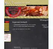 Kleine Seitenvorschau von metzgerei-haerting.de