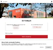 Kleine Seitenvorschau von svfellbach.getbookable.de