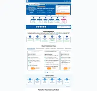 Kleine Seitenvorschau von bajajallianzlife.com