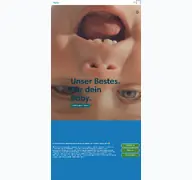 Kleine Seitenvorschau von pampers.ch