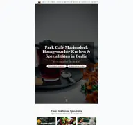 Kleine Seitenvorschau von park-cafe-berlin.de