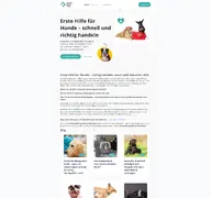 Kleine Seitenvorschau von hunde-erste-hilfe.de