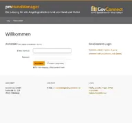 Kleine Seitenvorschau von hundmanager.govconnect.de