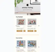Kleine Seitenvorschau von artstar-verlag.de