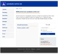 Kleine Seitenvorschau von autobahn-online.de