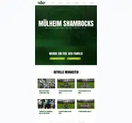 Kleine Seitenvorschau von muelheim-shamrocks.de