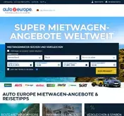 Kleine Seitenvorschau von autoeurope.de