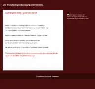 Kleine Seitenvorschau von psychologenberatung.de