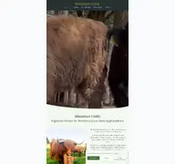 Kleine Seitenvorschau von miniature-cattle.de