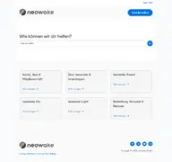 Kleine Seitenvorschau von support.neowake.de