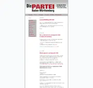 Kleine Seitenvorschau von die-partei-bw.de