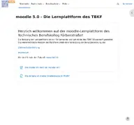 Kleine Seitenvorschau von moodle.tbkf.de