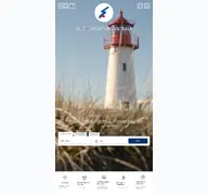 Kleine Seitenvorschau von sylt-tourismus.de
