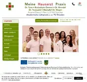 Kleine Seitenvorschau von meine-hausarztpraxis-dresden.de