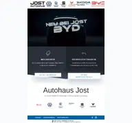 Kleine Seitenvorschau von autohaus-jost.de