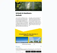 Kleine Seitenvorschau von sachsen-anhalt-tourismus.de