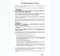 Kleine Seitenvorschau von mammographietraining.bura.at