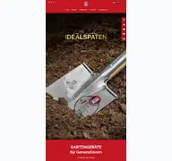 Kleine Seitenvorschau von idealspaten.de