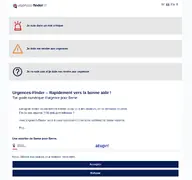 Kleine Seitenvorschau von urgences-finder.ch
