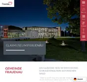 Kleine Seitenvorschau von frauenau.de