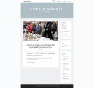 Kleine Seitenvorschau von flohmarkt.binder-maerkte.de