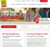 Kleine Seitenvorschau von tag-der-regionen.de