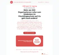 Kleine Seitenvorschau von fluechtlingsschutz.de
