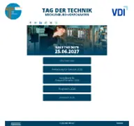 Kleine Seitenvorschau von tag-der-technik.de