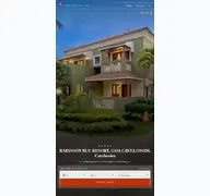 Kleine Seitenvorschau von radissonblugoa.resorthotel.de