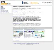 Kleine Seitenvorschau von k21media.de