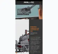Kleine Seitenvorschau von prall-tec.de
